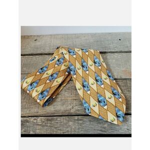 TROPICALS BY TANGO Silk Palm Tree Print Neck Tie